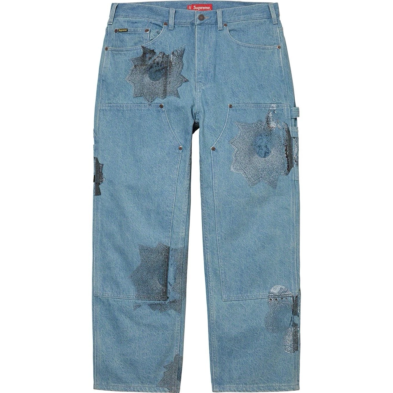 Pantalon de peintre double genou Supreme Nate Lowman (denim) (taille : 38)   NEUF ✨