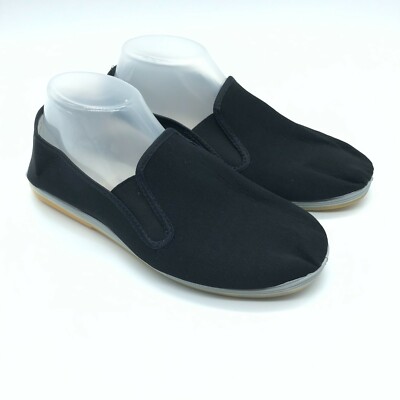 Womens Espadrille Flats Slip On Canvas Basic Black Size 39 US 8