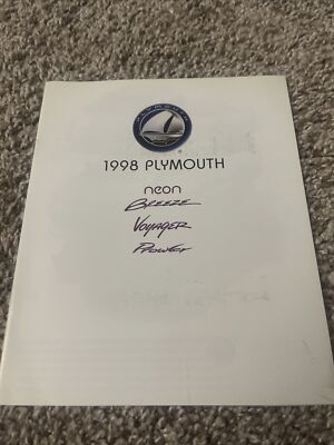 1998 Chrysler Plymouth Brochure Neon Breeze Prowler Voyager