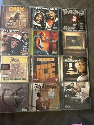 Lot of 12 Rap CDs - DMX - Ying Yang Twins - Big Tymers- B.I.G. - Wu-Tang Clan