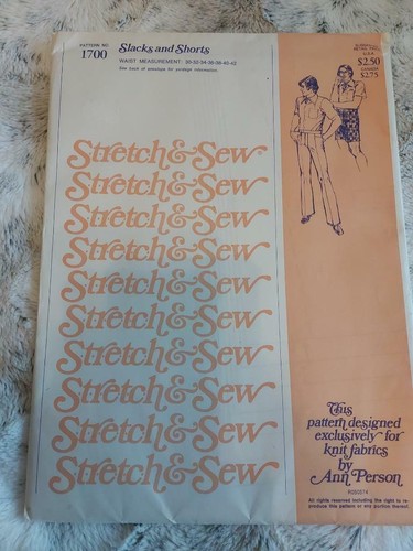 Stretch and Sew 1700 Mens Slacks and Shorts sz 30-42 - Picture 1 of 2