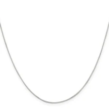 Sterling Silver Square Snake Chain  16", 18", 20",24" Inch Lengths