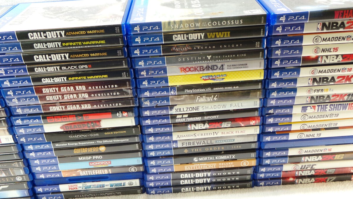 Large Selection-PS4 Games-Save 60% on any Game- Great Fun