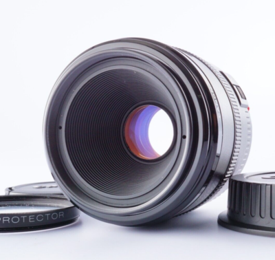 EX+++++ Canon EF 50mm F/2.5 Compact Macro AF Lens w/ Filter