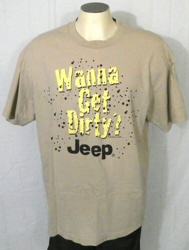 さらに100円引き◆JEEP◆HEAT BIG-LOGO SWEAT T-SHIRT JEEP Beige XL T-Shirt Wanna Get Dirty Cotton | eBay
