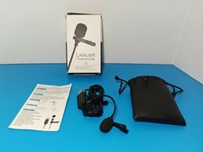 USB Clip-on Lapel Lavalier Microphone Condenser Mic for Laptop Tablet etc