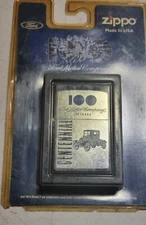 Zippo Lighter - Ford Motor Company - 100 Years Centennial - 100th Anniversary