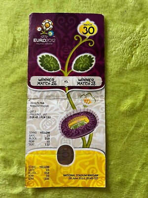 Ticket Match Allemagne Vs Italie – Demi-finale UEFA Euro 2012 à Varsovie