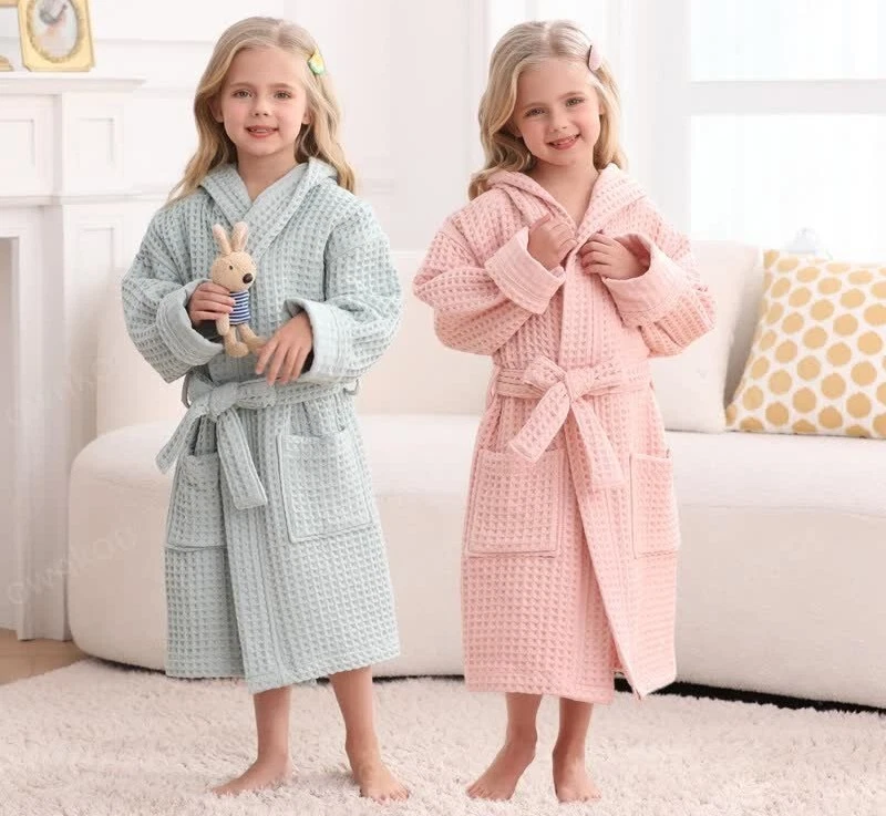 Matching Mommy and me Bathrobes, Custom Mom and Daughter Bathrobe organic cotton - Image 2 of 4