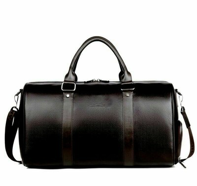 ebay leather duffle bag