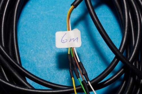 Telefonkabel, Aschlusskabel 4 adrig 6 m mit AS 4 und MSV 6 Stecker - Zdjęcie 4 z 4