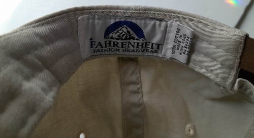 wine.com FAHRENHEIT Ballcap Dot Com Hat 90s Y2k Silicon Valley beige red bottle - Picture 4 of 9
