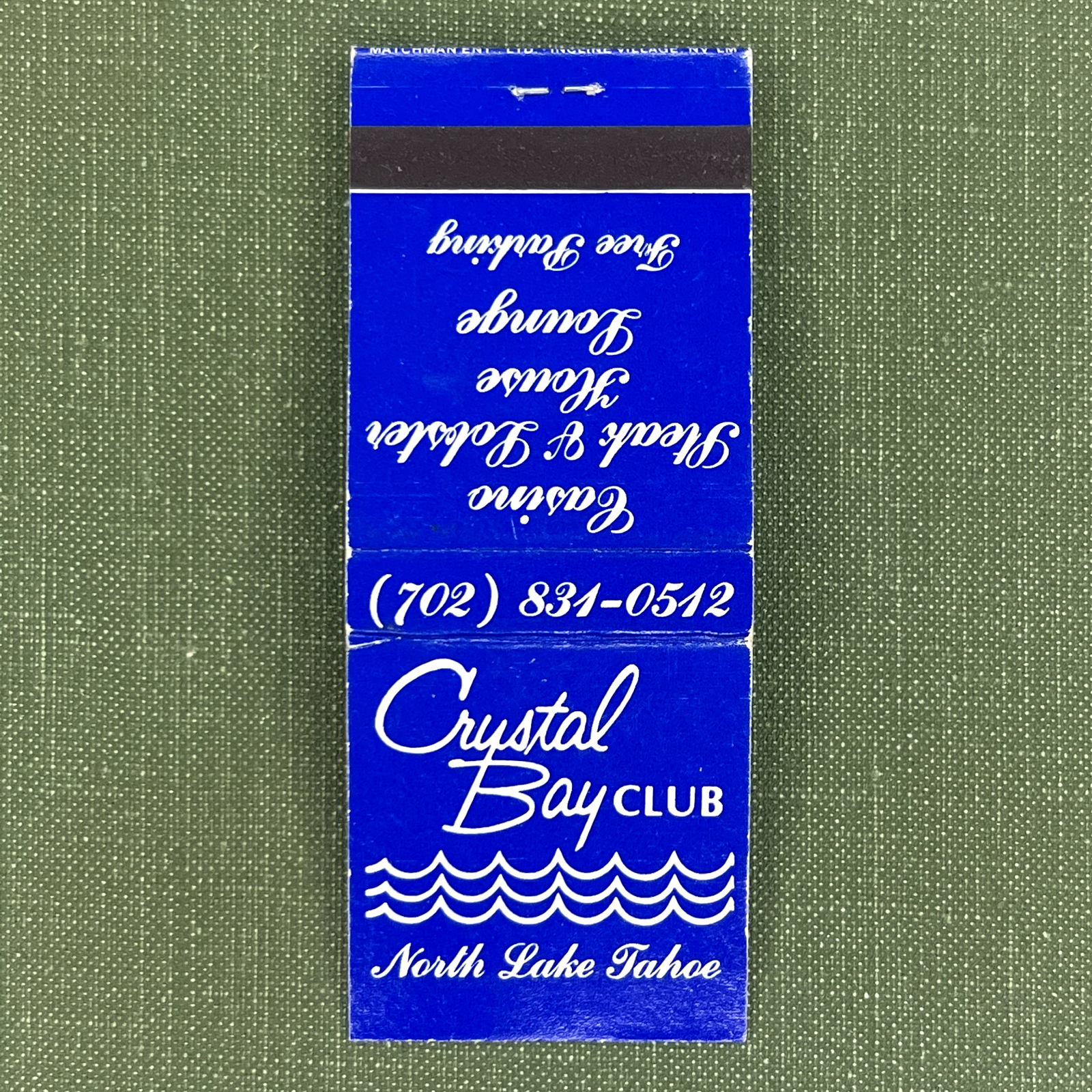 빈티지 성냥갑 크리스털 베이 클럽 노스 레이크 타호 네바다 NV 성냥 풀림-Freehip.co.kr