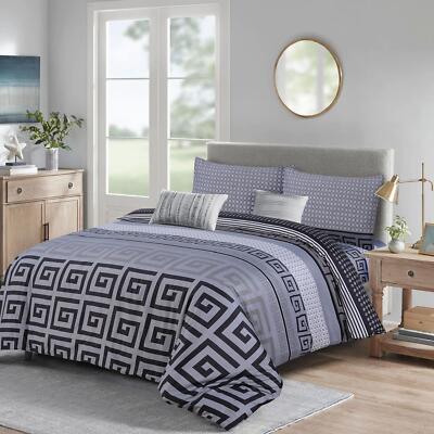 ELEGANTE GROSSE GRIECHISCHE STIL Bettwäsche Set WOHNZIMMER 4-tlg Bettbezug Set Pillowsham