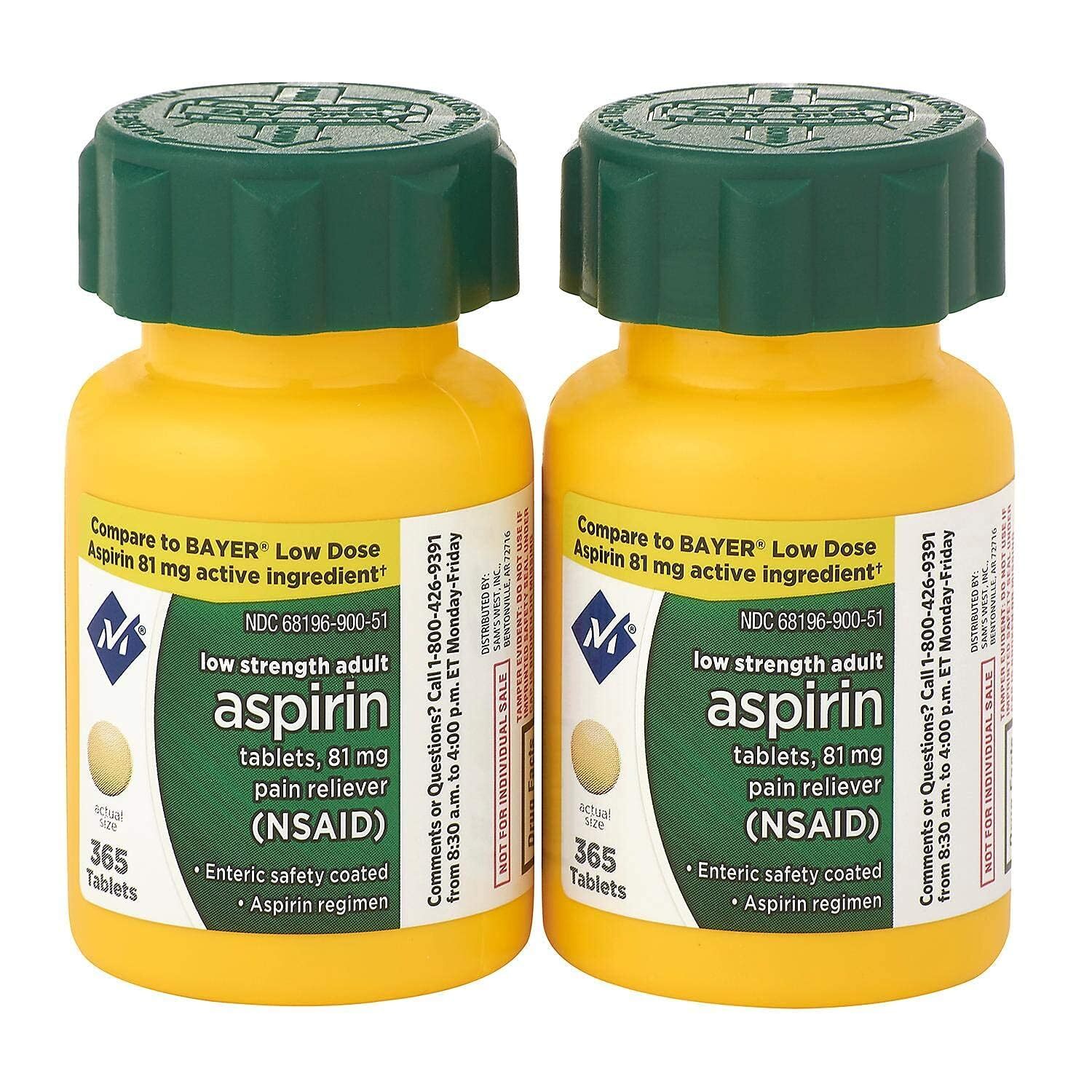 Member Count Advert Member's Mark 81 mg Low Strength Aspirin (730 Count) | eBay