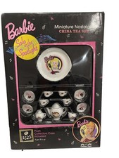 New Vintage 1994 Limited Edition 35th Anniversary Barbie Miniature China Tea Set