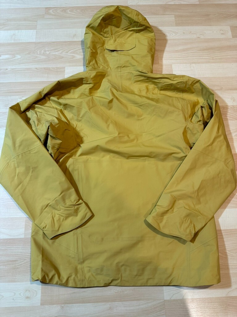 Viev Jacket Mens Large Yellow Dante Short Gore Tex  Rain Coat Hooded
