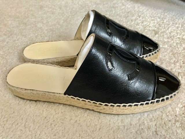 leather mule slides