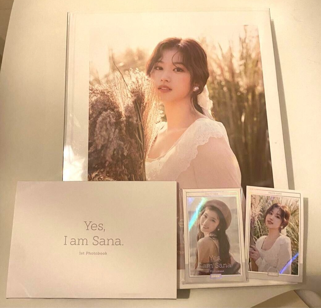 TWICE Yes, I am SANA 1st Photobook White Ver. Postcard Photocards