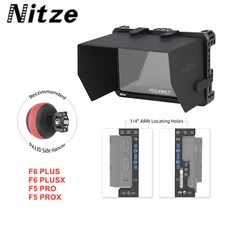 Nitze JT-F05B Monitor Sunhood Cage For Feelworld F6 Plus PLUSX F5 PROX Monitor