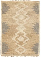 Modern Braided Jute Sumak Rug Farmhouse Boho Entryway Floor Decor Carpet 5X7 ft
