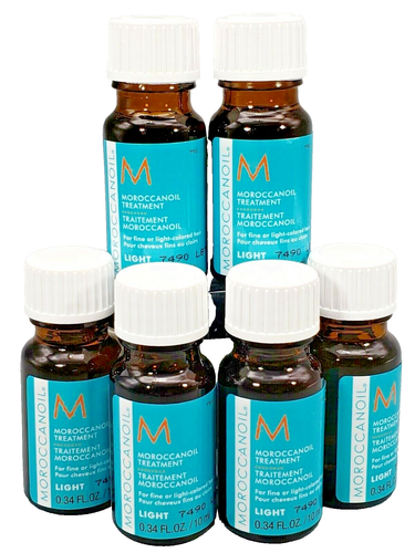 Moroccanoil Hair Oil Treatment LIGHT 0.34 fl oz / 10 ml - "Pack of 6"