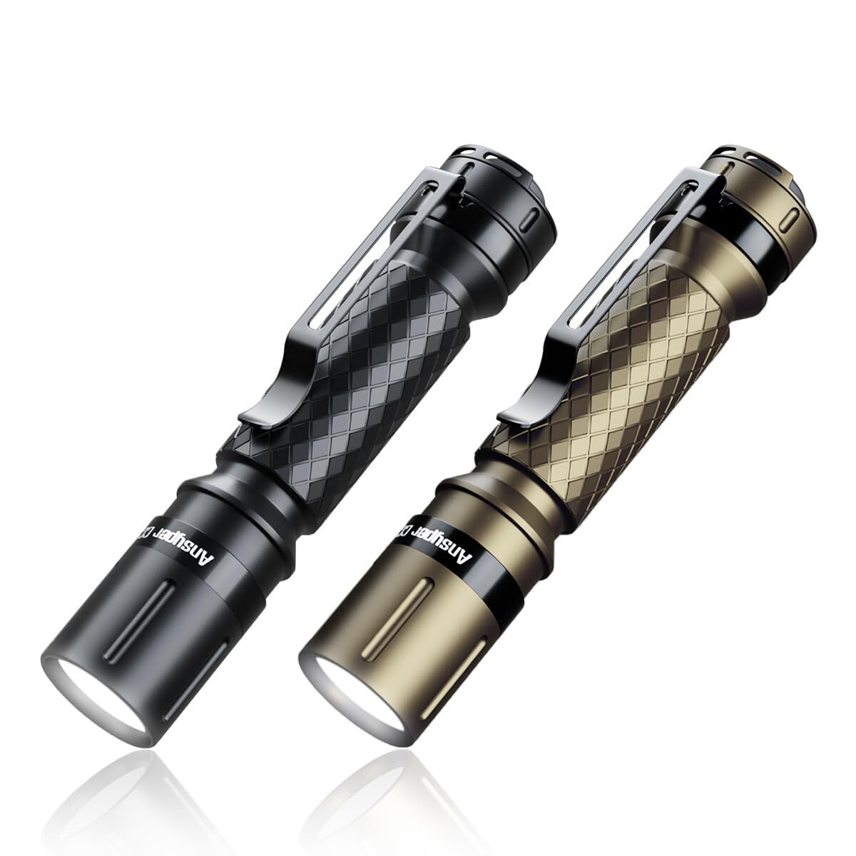 Mini Flashlight 3 Modes Small Flashlights LED Powerful High Lumens Tactical P...