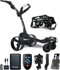 Zip Navigator AT Motorized Golf Push Cart with Power Bank & Accessories Bundle