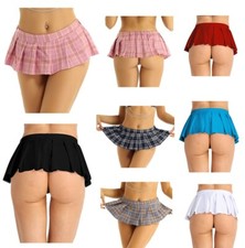 Mujeres Mini Falda Plisada Faldas Cortas Colegiala Juegos con disfraces Disfraz Fiesta Ropa de club nocturno