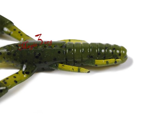 6x Fishing Soft Lure Craw Shrimp Crawfish Crab Plastic Bait 3'' Tube Green Pike - Picture 3 of 6