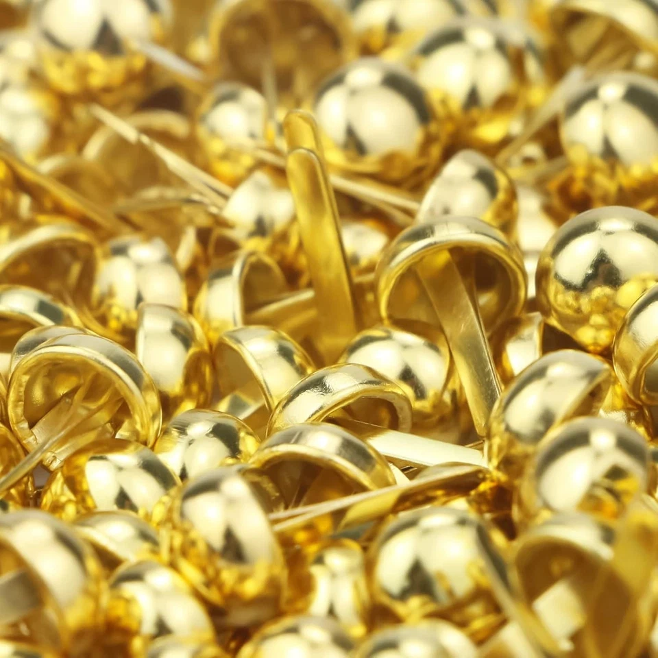 200 Pieces Paper Fasteners Brads Round Metal Paper Brass Fasteners Brads For Pap - Image 4 of 4