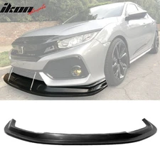 Fits 17-21 Honda Civic Si Hatchback Front Bumper Lip MDA Unpainted PU Spoiler