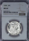 1944 Walking Liberty Half Dollar 50c NGC MS64