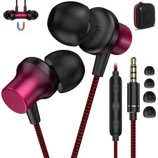Wired Headphones Earbuds for Laptop PC Chromebook Noise Isolating Ear Buds wi...