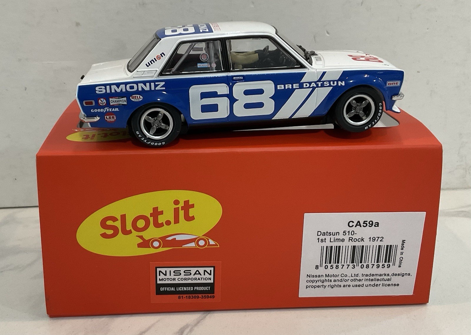 Slot.It Datsun 510 1/32 Analog Slot Car CA59A NICE Scalextric Carrera