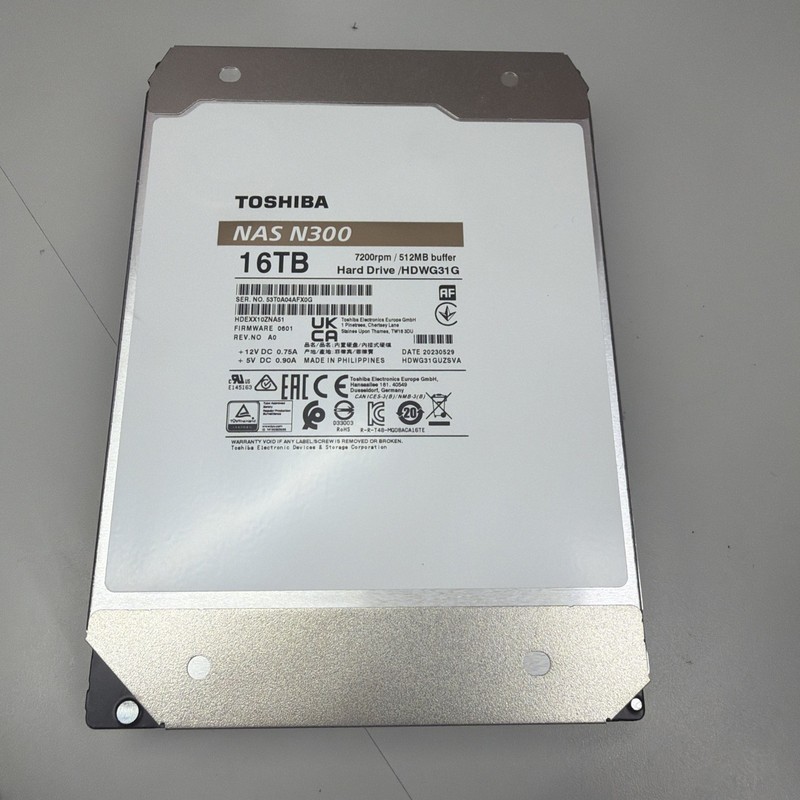 Toshiba N300 internal hard drive 16 TB 7200 RPM 512 MB 3.5" Serial ATA III
