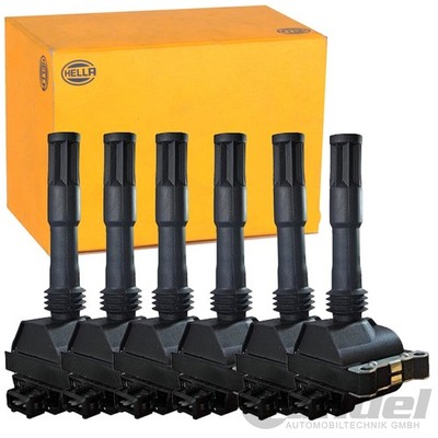 6x HELLA ZÜNDSPULE passend für ALFA ROMEO 147 156 164 166 GT GTV SPIDER KAPPA V6