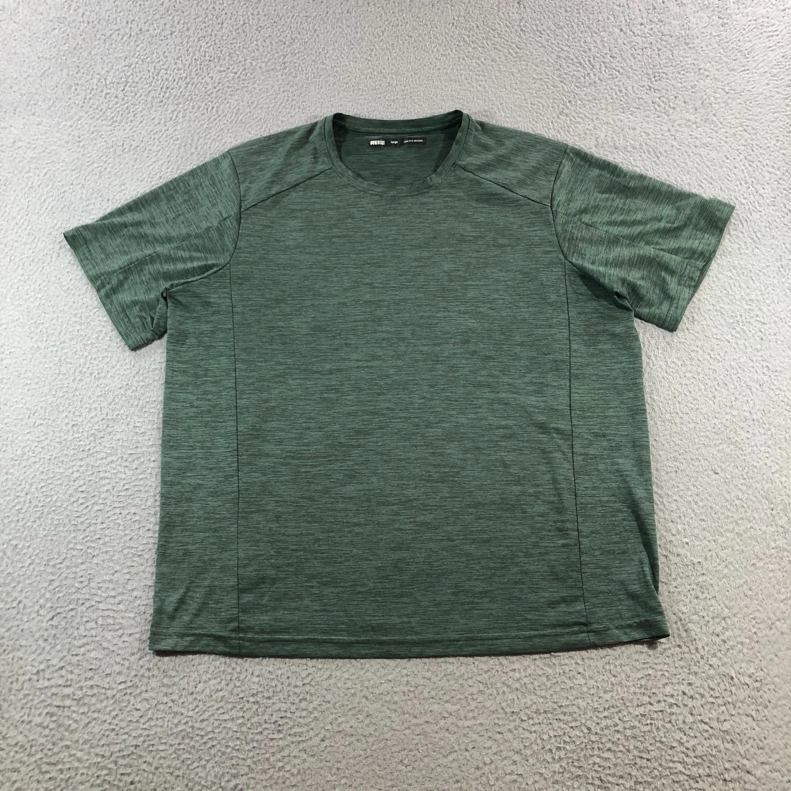 REI co-op t shrit mens L green Workout Active Hiking