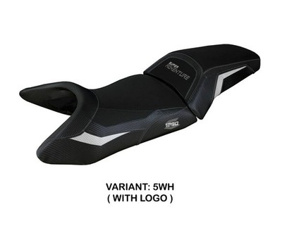 Sattelbezug Sitzbezug Lumiar Wei + logo Tpz komp KTM 1290 SUPER ADV S 2021 2026