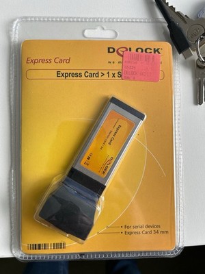 Delock Express Card 34mm auf 1x Seriell RS-232 Adapter (66211)   NEU & OVP