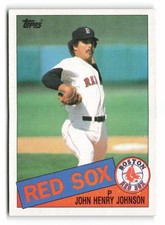 1985 Topps John Henry Johnson #734 Boston Red Sox