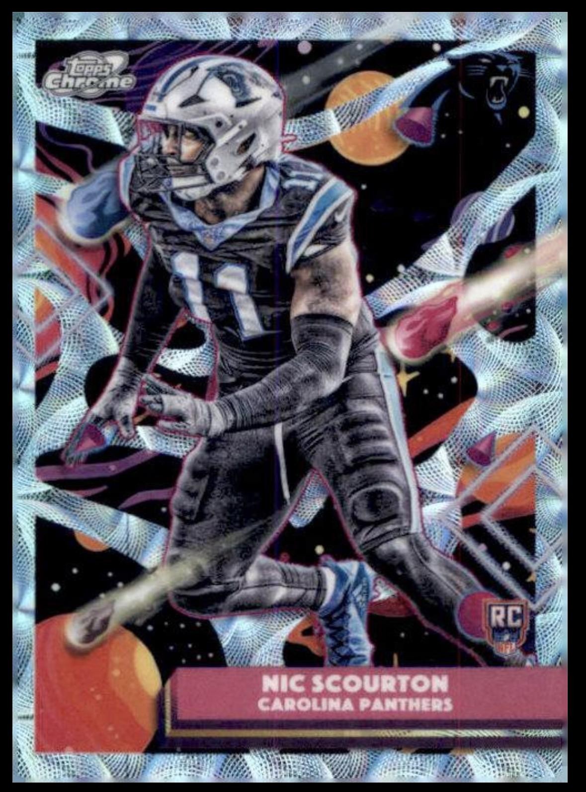 2025 Topps Chrome Cosmic #114 Nic Scourton Nucleus Refractor