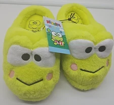 Hello Kitty & Friends Girls Keroppi Slippers, Girls 13-1 NEW