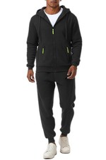 Mens Tracksuits 2 Piece Set Fleece Hoodie and Jogger Pants for Men Casual Ath...