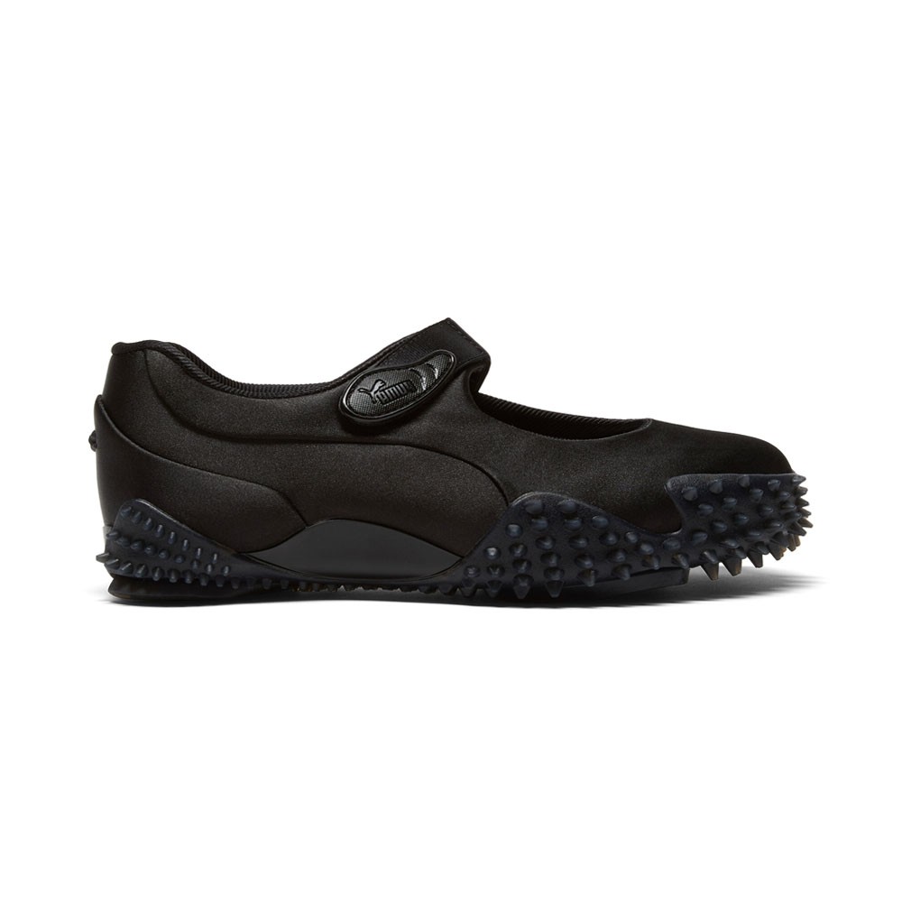 新品級✨Puma mostro fey satin ブラック 24cm PUMA Mostro Fey Satin Slip On Womens Black Sneakers Casual Shoes