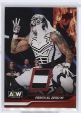2024 AEW Upper Deck Red Memorabilia Relic Penta El Zero M /49 Multi Color WWE