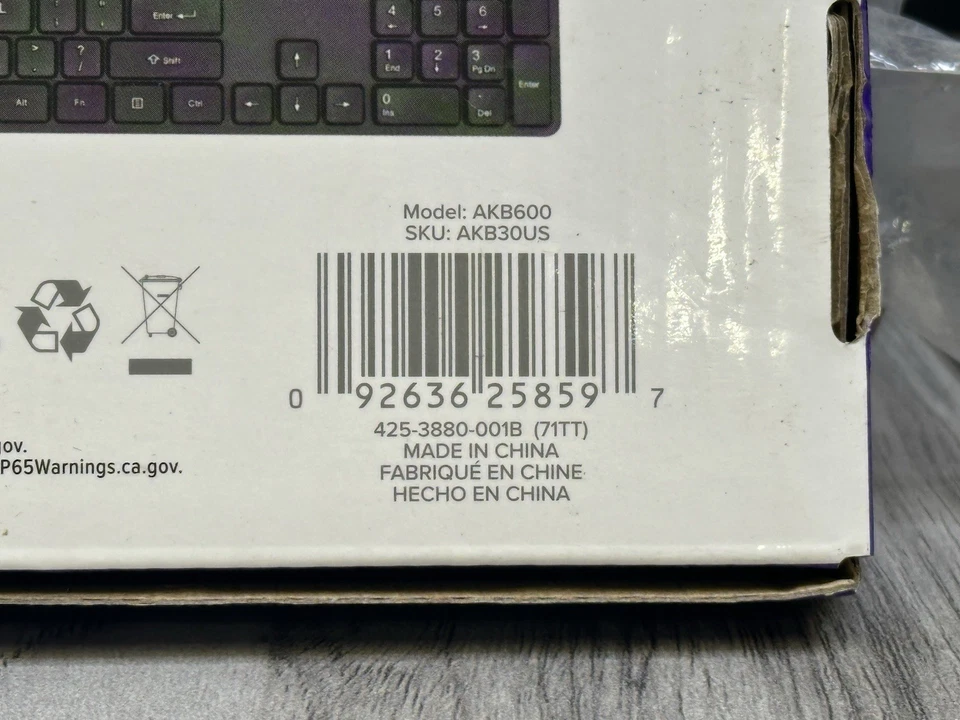 Targus AKB600 USB Wired Keyboard Lot – 10 New Sealed Units – Black Full-Size - Image 4 of 4