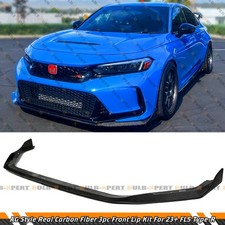 For 23-26 Honda Civic Type-r Fl5 Ag Style Carbon Fiber Front Bumper Lip Splitter For 23-26 Honda Civic Type-r Fl5 Ag Style Carbon Fiber Front Bumper Lip Splitter