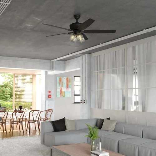 Vaxcel Lighting F0130 Fircrest 60" 5 Blade Indoor LED Ceiling Fan - Black - Picture 4 of 10