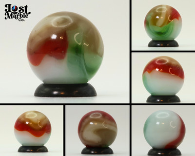 5/8'' Vitro Agate Tri-Lite Marble Interesting Colors and swirled NM
